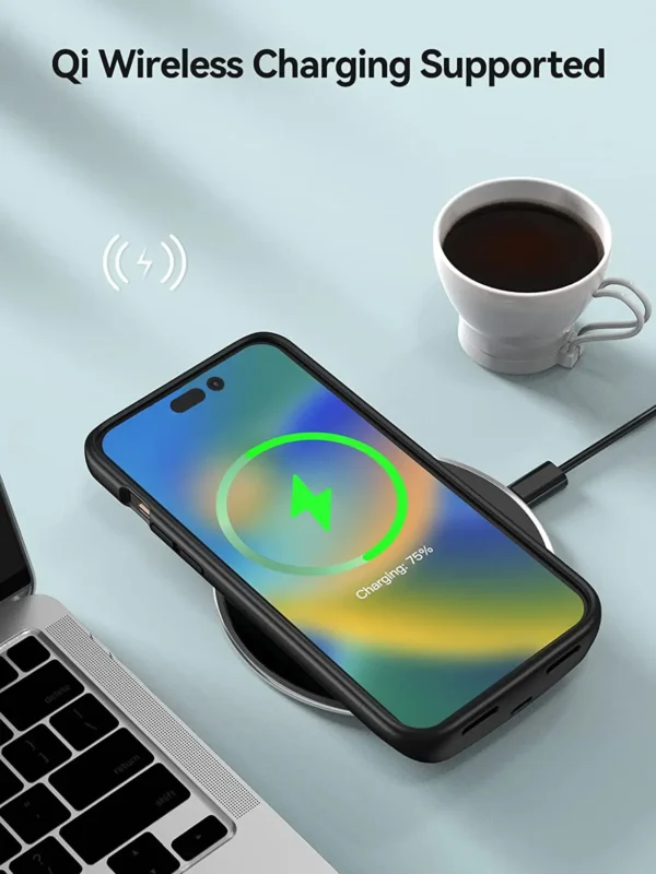 Battery Case for iPhone 13/13 Pro/14/14 Pro Wireless Charging Power Bank 10000mAh - Image 9